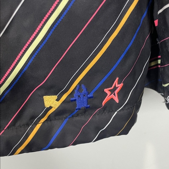 O'Neill Women's Black Jacket with Multicolor Stripes - Picture 11 of 14